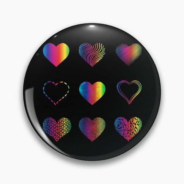 Item preview, Rainbow Hearts variety value pack designed and sold by everything4eva.