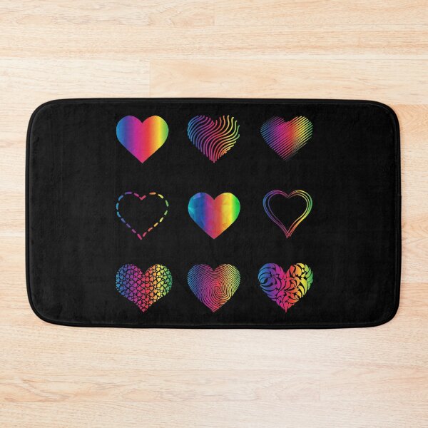 Item preview, Rainbow Hearts variety value pack designed and sold by everything4eva.