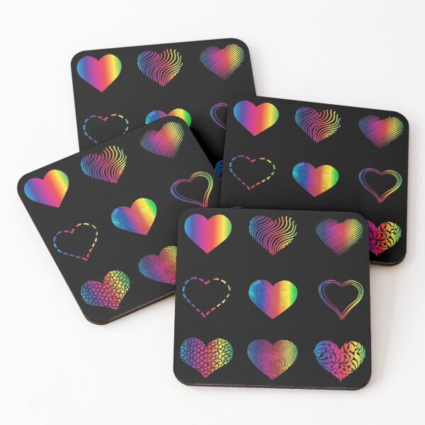 Item preview, Rainbow Hearts variety value pack designed and sold by everything4eva.