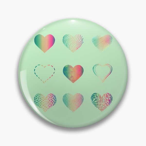 Item preview, Pastel Rainbow Hearts variety value pack designed and sold by everything4eva.