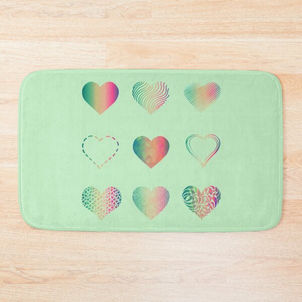 Item preview, Pastel Rainbow Hearts variety value pack designed and sold by everything4eva.