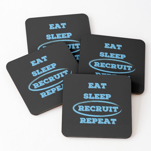Item preview, Recruiting Eat Sleep Recruit Repeat Funny Design designed and sold by Click-Like.