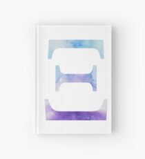 Blue Xi Watercolor Letter Hardcover Journal