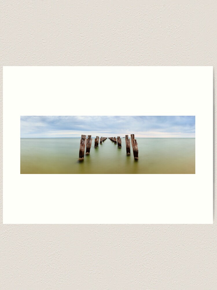 Alternate view of Clifton Springs Pier, Victoria, Australia Art Print