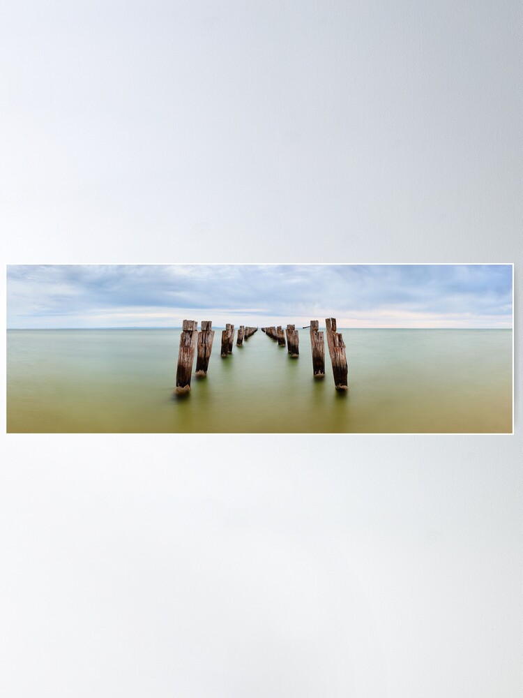 Alternate view of Clifton Springs Pier, Victoria, Australia Poster