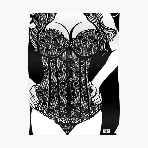 Fishnet Posters Redbubble - rebel corset roblox