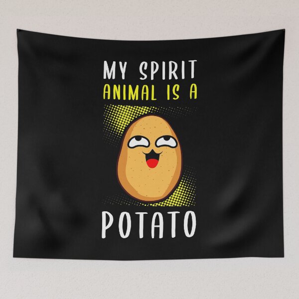 Item preview, My Spirit Animal Is A Potato French Fries Snack Deep Fry Tee Potatoes Vegetable Restaurant Potato Wedges Menu D designed and sold by shirti.