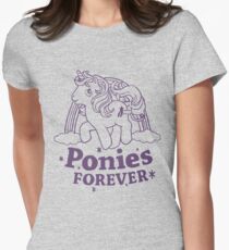 ponies forever! Women's Fitted T-Shirt