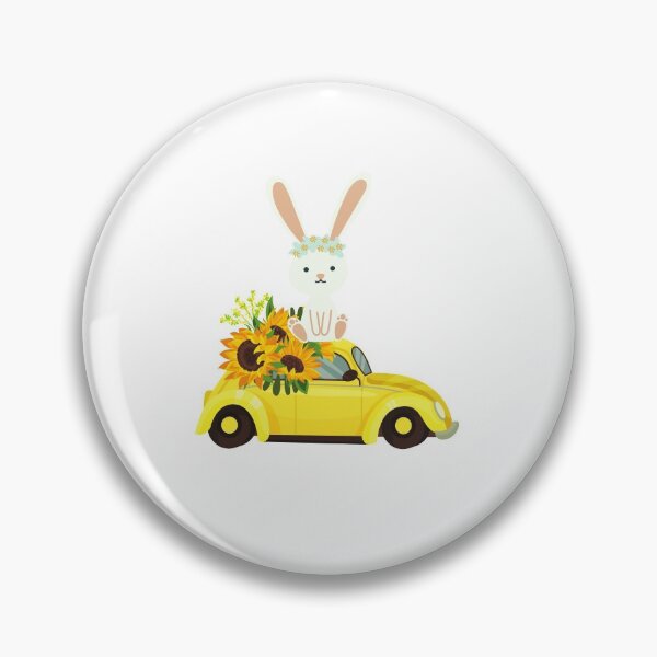 Artikelvorschau, Bunny Taxi lustiger Hase mit Sonnenblume entworfen und verkauft von KhaledDesign11.