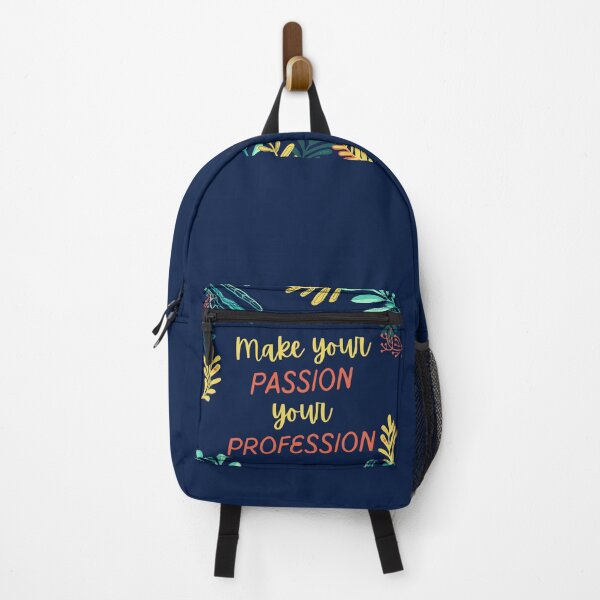 Item preview, "Make your PASSION your PROFESSION" Motivational Inspirational with Leaves Quote designed and sold by Dream Big! by E. H..