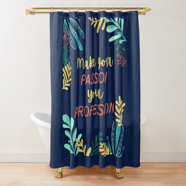 Item preview, "Make your PASSION your PROFESSION" Motivational Inspirational with Leaves Quote designed and sold by Dream Big! by E. H..
