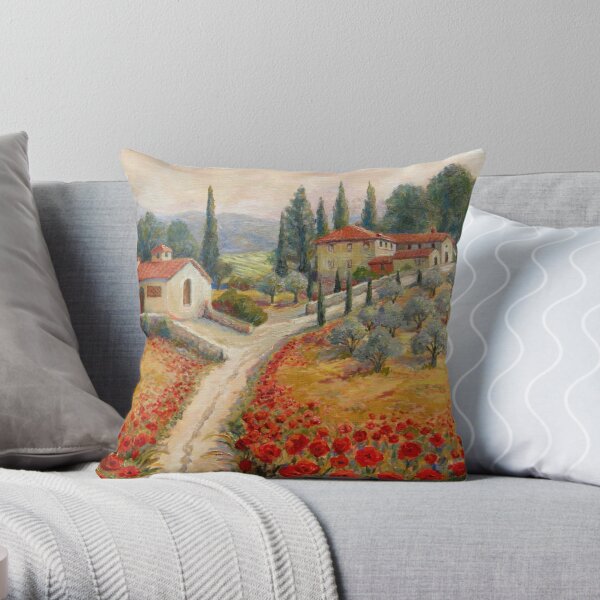 Tuscan throw outlet pillows