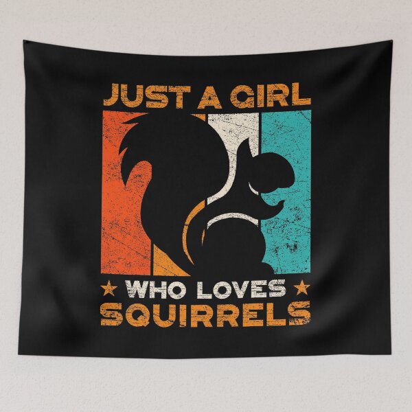 Item preview, Just a Girl Who Loves Squirrels Rodent Nuts Tree Squirrel Ground Squirrels Rodent Jungle Teeth Nut Collectio designed and sold by shirti.