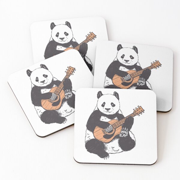 Item preview, Panda playing guitar seated designed and sold by ajtechdesigns.