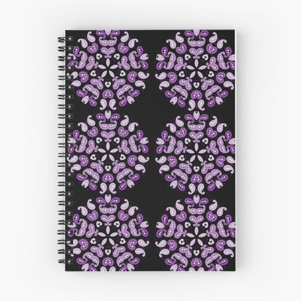 Item preview, Pretty Purple Tones Floral Paisley Circles designed and sold by Artification.