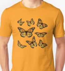 Orange Monarch Butterfly Unisex T-Shirt