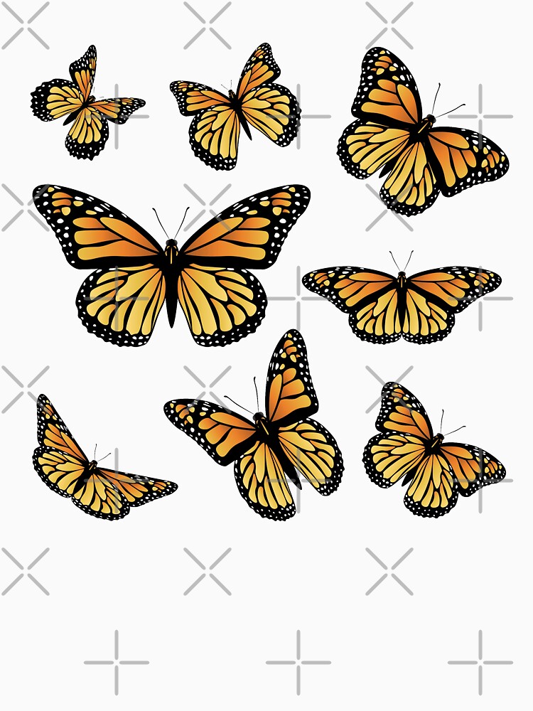 Orange Monarch Butterfly T Shirt For Sale By Annartshock Redbubble