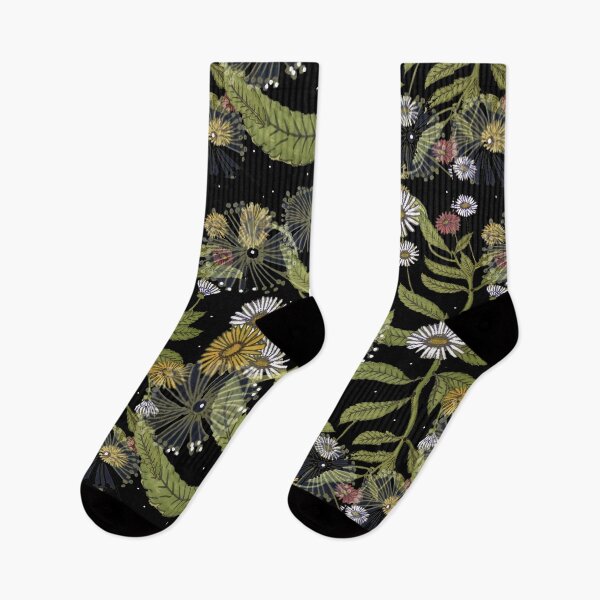 Item preview,  Vintage Daisy Dance On Black - Mid Century 2021 designed and sold by Vanessa Peutherer.