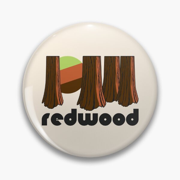 Item preview, Retro Redwood ))(( Tourist Souvenir National Park Design designed and sold by acquiesce13.