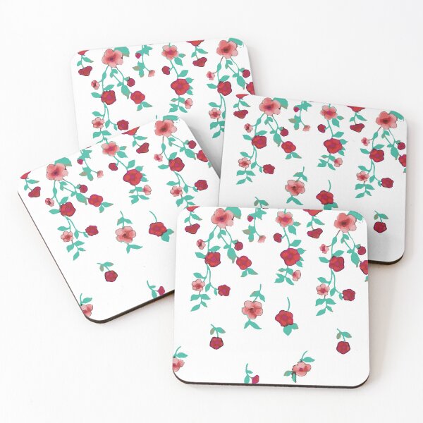 Item preview, roses, tendrils, flowers, illustration, pink designed and sold by theherbst131313.