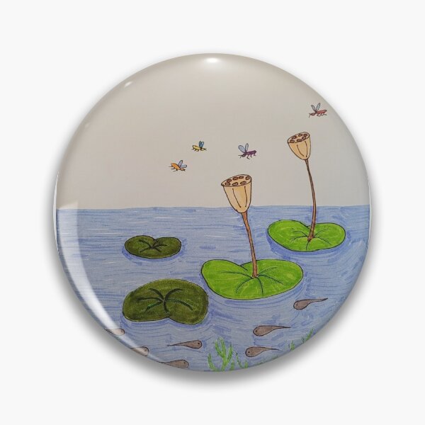 Item preview, Tadpoles swimming by the lily pads designed and sold by brightmoon5.