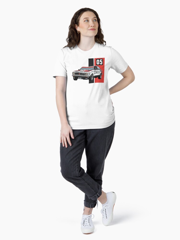 Thumbnail 4 of 7, Essential T-Shirt, Holden Brock Torana Black and Red Stripe designed and sold by radestilo.