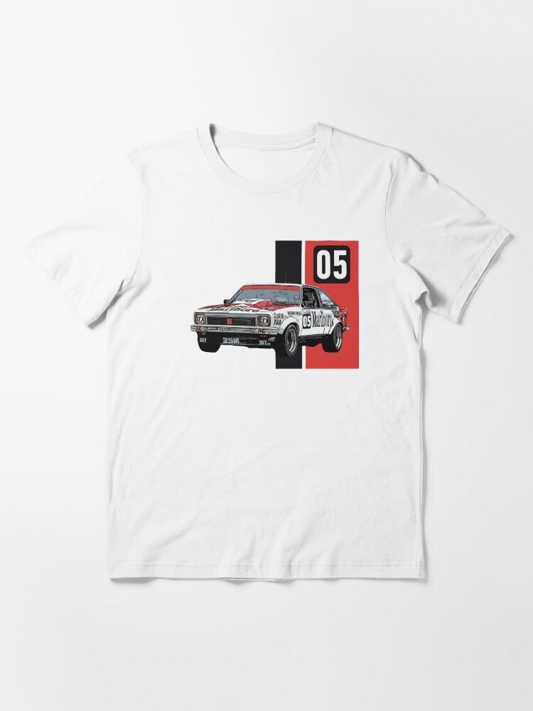 Thumbnail 3 of 7, Essential T-Shirt, Holden Brock Torana Black and Red Stripe designed and sold by radestilo.