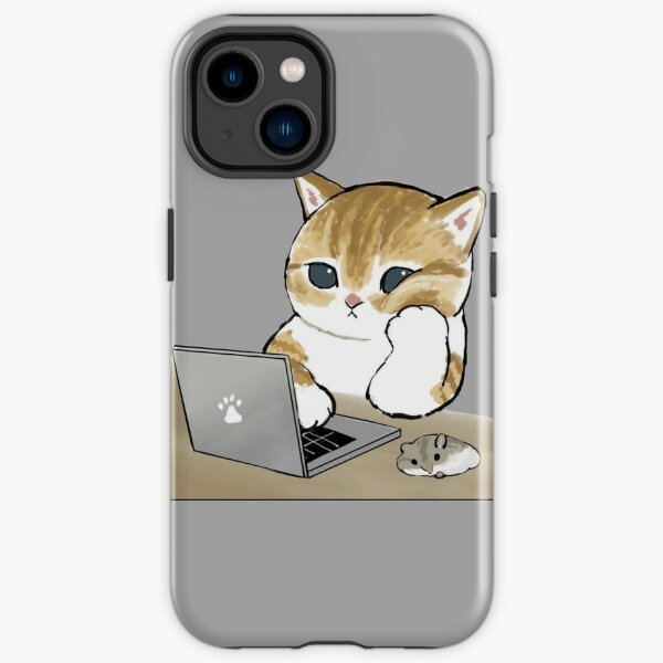 Mofu Sand kitty chat ennuyé Coque antichoc iPhone