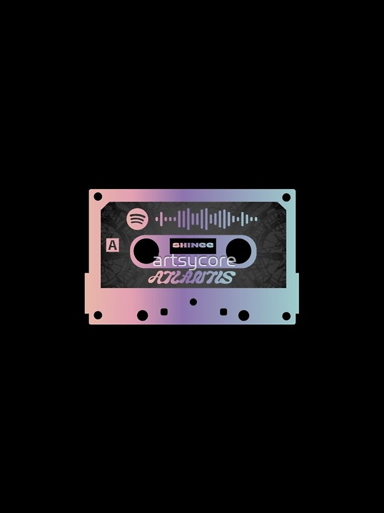 Shinee Atlantis Spotify Code Cassette Tape Iphone Case By Artsycore Redbubble