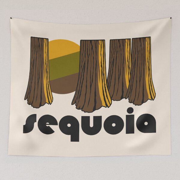 Item preview, Retro Sequoia ))(( Tourist Souvenir National Park Design designed and sold by acquiesce13.