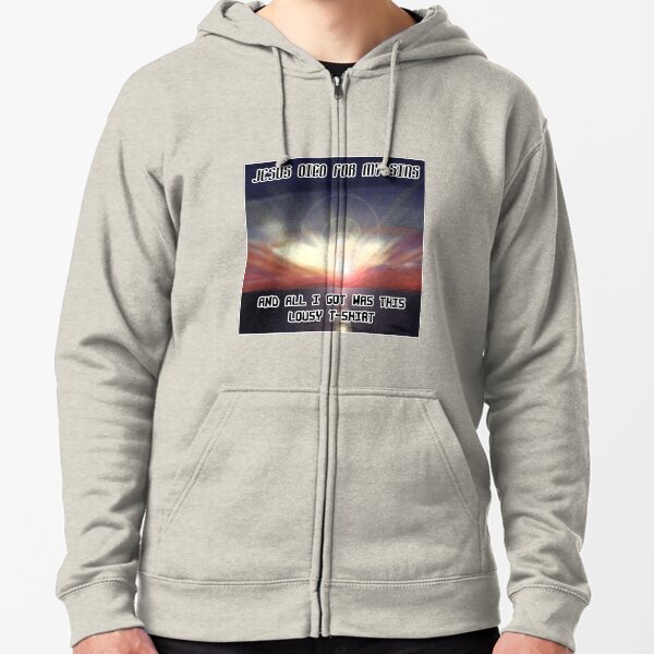 Inspirational T-shirt Zipped Hoodie