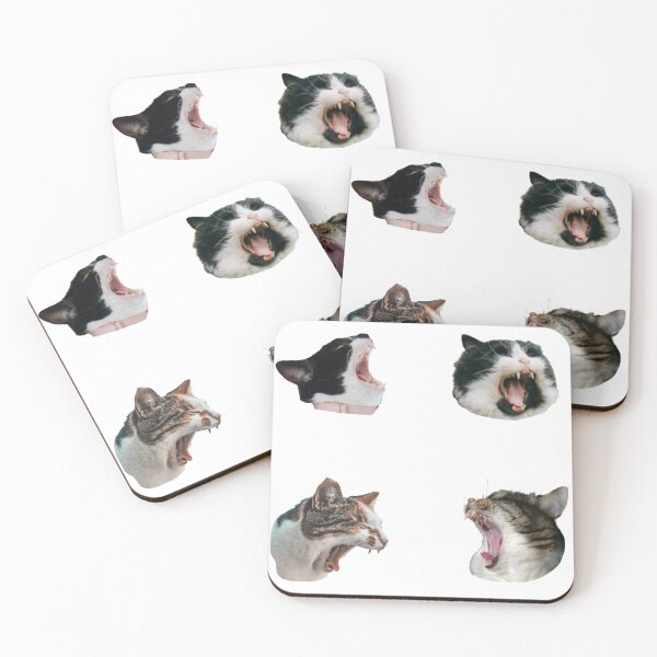 Item preview, Funny kitty sticker-pack designed and sold by DeVeauDesign.