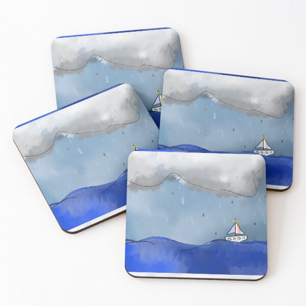 Item preview, Colour boat weathering the storm designed and sold by Chloes-Dood.