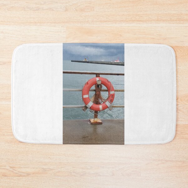 Item preview, Helgoland Landungsbrücke lifebuoy designed and sold by gesa118.