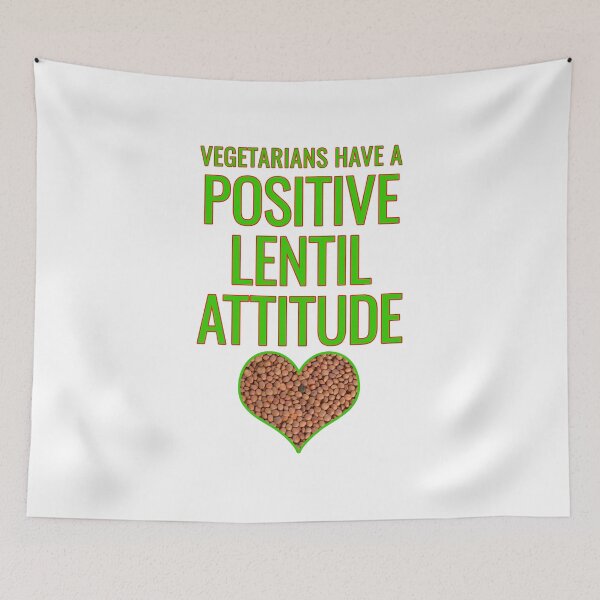 Item preview, Vegetarians have a Positive Lentil Attitude designed and sold by harrizon.