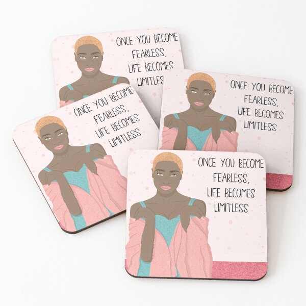 Item preview, Once You Become Fearless, Life Becomes Limitless designed and sold by thecutefeminist.
