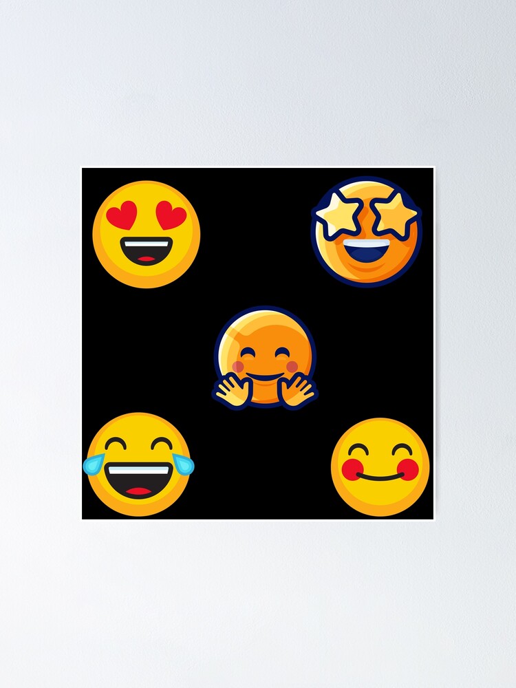 "EMOJI STICKER PACK" Poster by sanchidora26 Redbubble