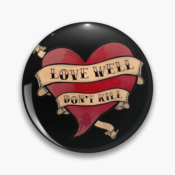 Item preview, LOVE WELL DON'T KILL - Tattoo Style Detroit Evolution Google Reference designed and sold by octopunkmedia.