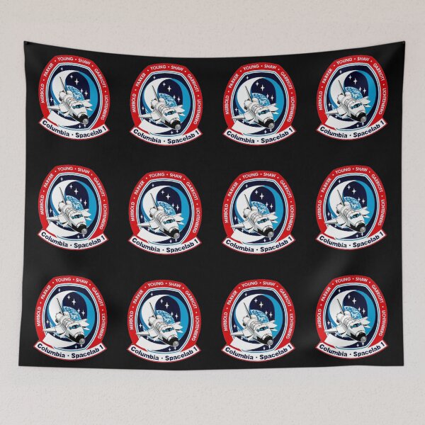 Item preview, STS-9 Patch Insignia NASA Retro Style Vintage Emblem designed and sold by kawrdesigns.