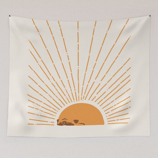 Item preview, Abstract Sunrise Pug designed and sold by Huebucket.