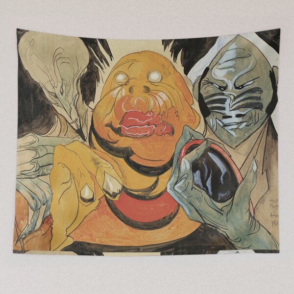 Item preview, Strange People Strange Faces surrealist artwork designed and sold by Vintage Designs +.