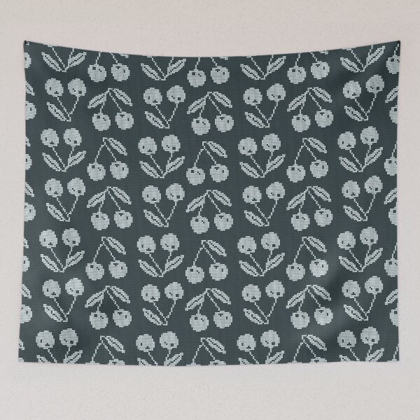 Item preview, Knitted pattern with white cherry designed and sold by lents.