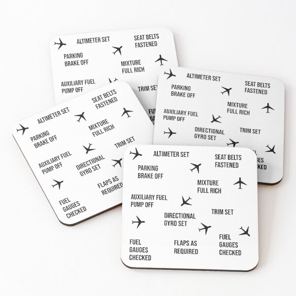 Item preview, Take off checklist - Aviation lovers - black text designed and sold by mikeldabbah.