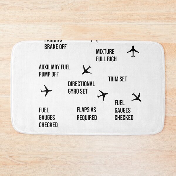 Item preview, Take off checklist - Aviation lovers - black text designed and sold by mikeldabbah.