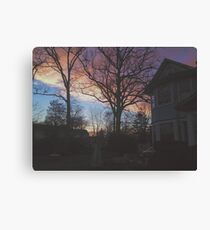 7:00, the Sky's Gold Canvas Print