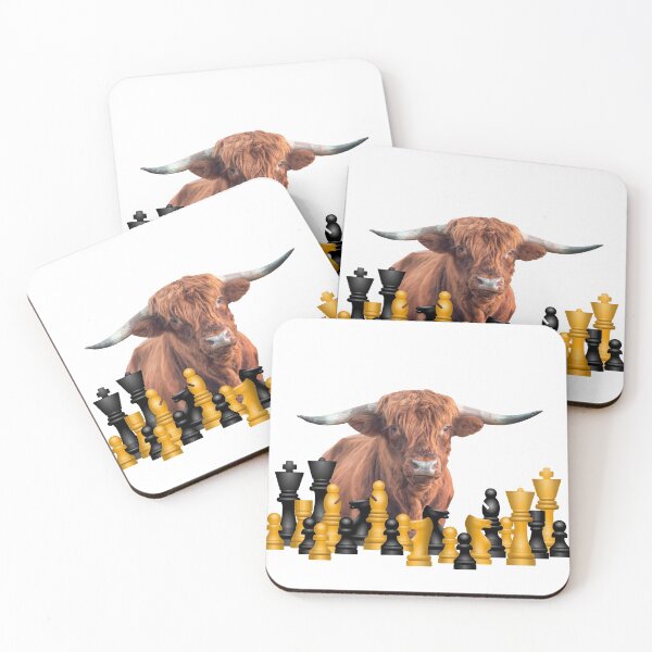 Item preview, Highland cow - Chess Game designed and sold by Move-Art.