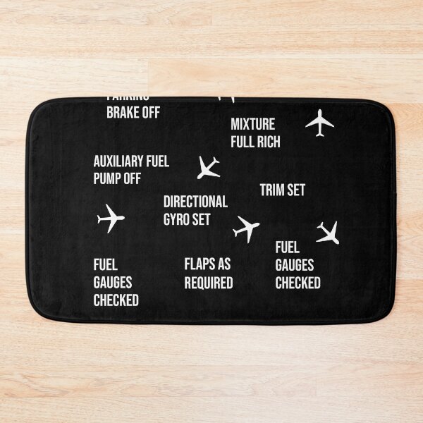Item preview, Take off checklist - Aviation lovers - White text designed and sold by mikeldabbah.