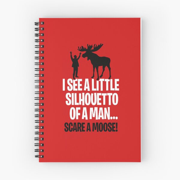 Item preview, I see a little silhouetto of a man scare a Moose rock music joke designed and sold by LaundryFactory.