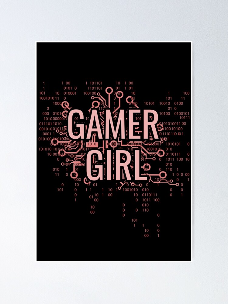 Alternate view of GAMER GIRL Cyber Pink Poster
