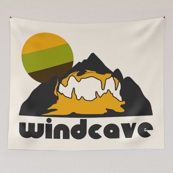 Item preview, Retro Wind Cave ))(( Tourist Souvenir National Park Design designed and sold by acquiesce13.